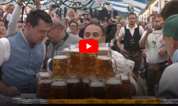 Duitser breekt record literpullen dragen